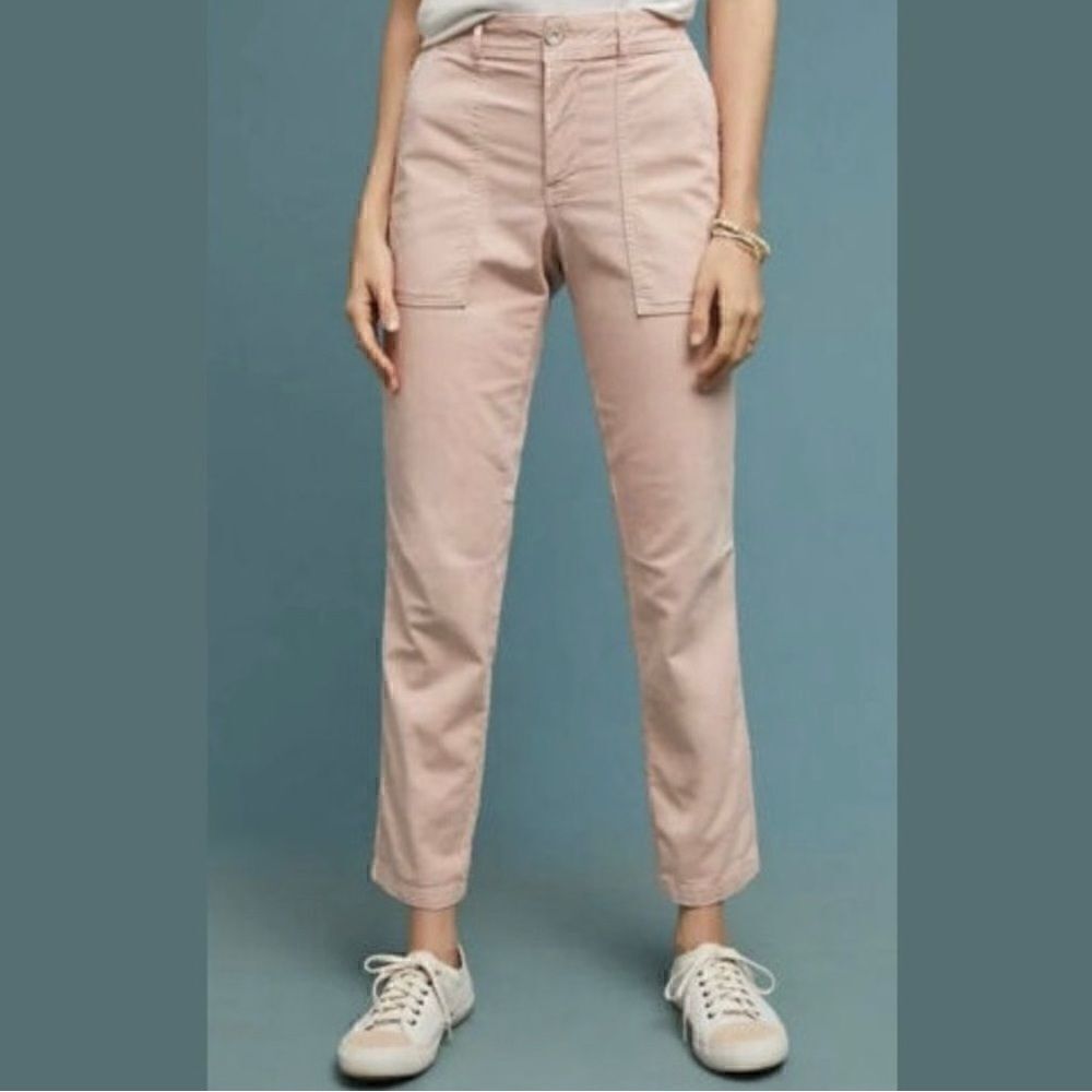 Anthropologie The Wanderer Cargo pants blush pink pockets size 25